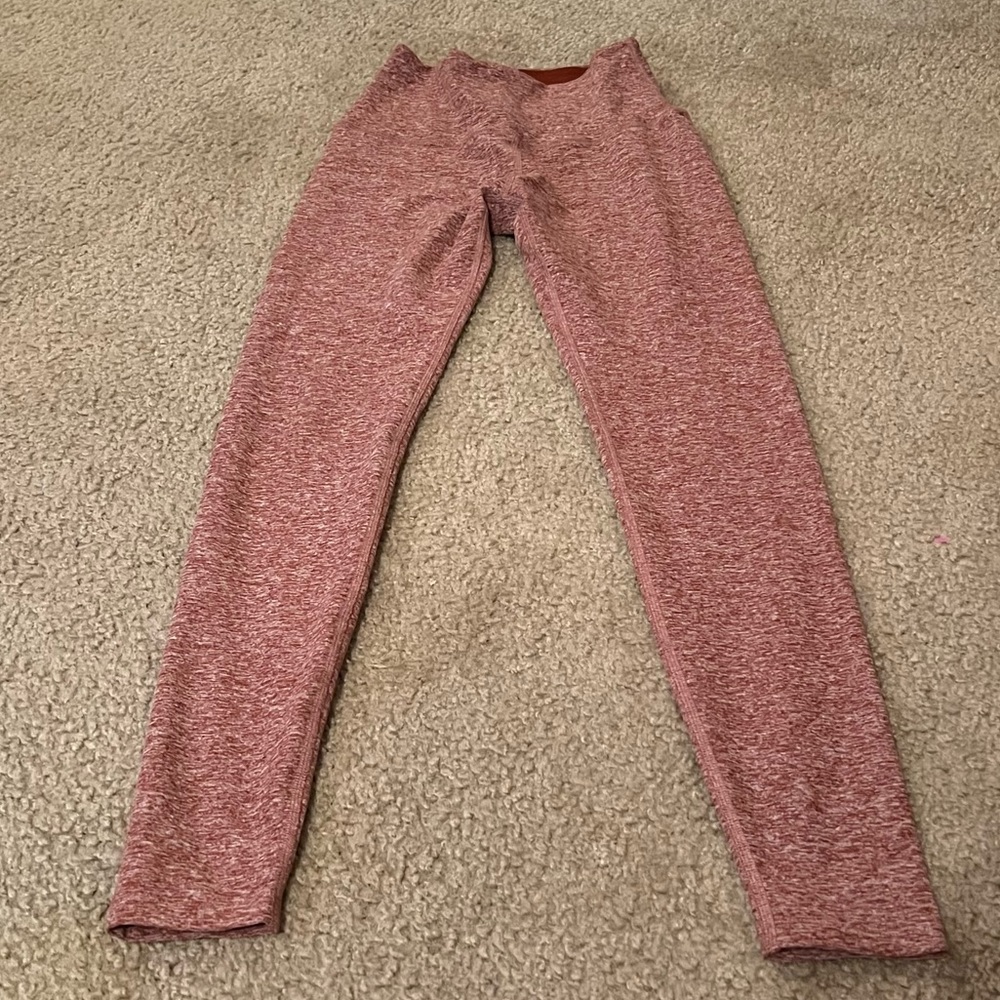 Beyond Yoga Spacedye Rust Orange High Waisted Leggings